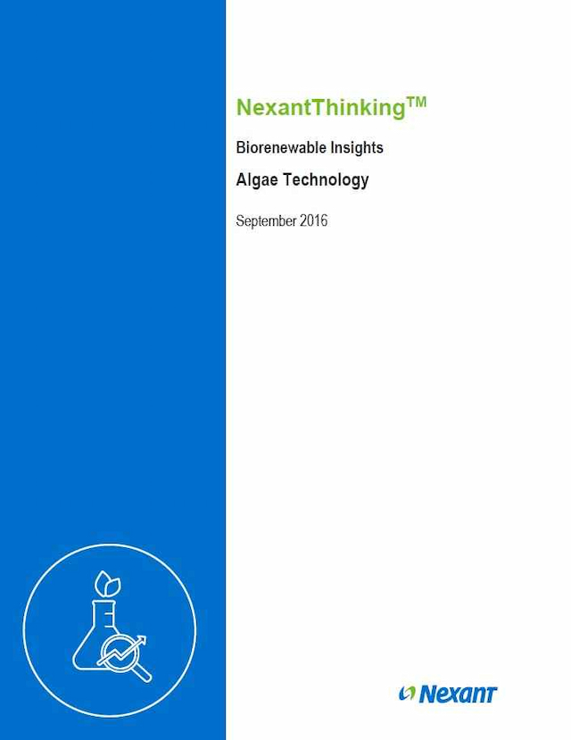 Biorenewable Insights: Algae Technology
