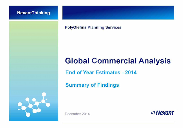 Global Commercial Analysis - End of Year Estimates - 2014