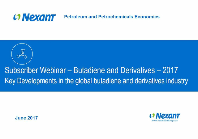 Webinar Presentation: Butadiene and Derivatives 2017 - Key Industry Developments