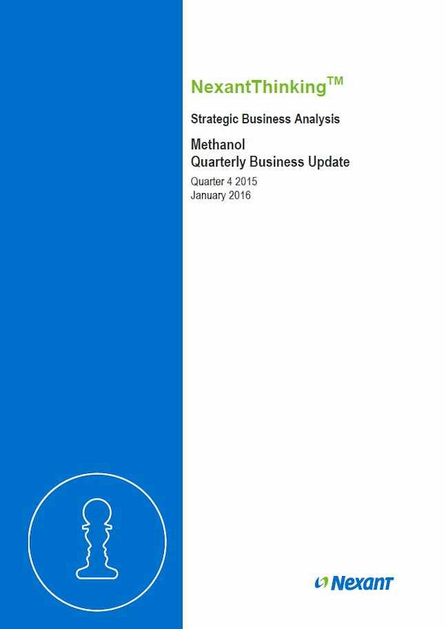 Methanol Quarterly Business Update - Q4 2015