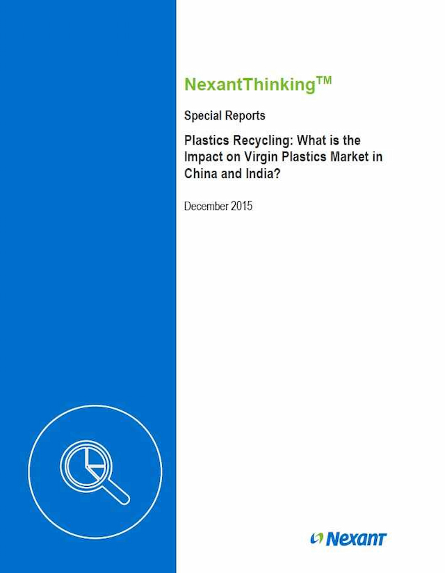 Plastics Recycling: What is the Impact on the Virgin Plastics Market in China and India?